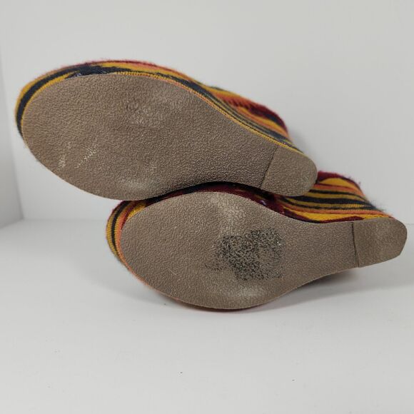 Steve Madden Pammyy M Wedge Aztec Multi Color Womens Size 7.5M - Picture 9 of 10